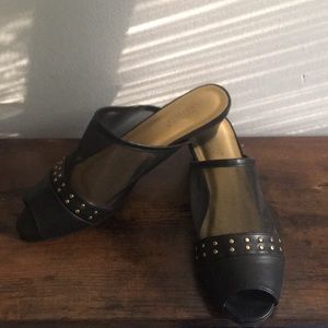 Ashro Gage Mesh Sandals, Black